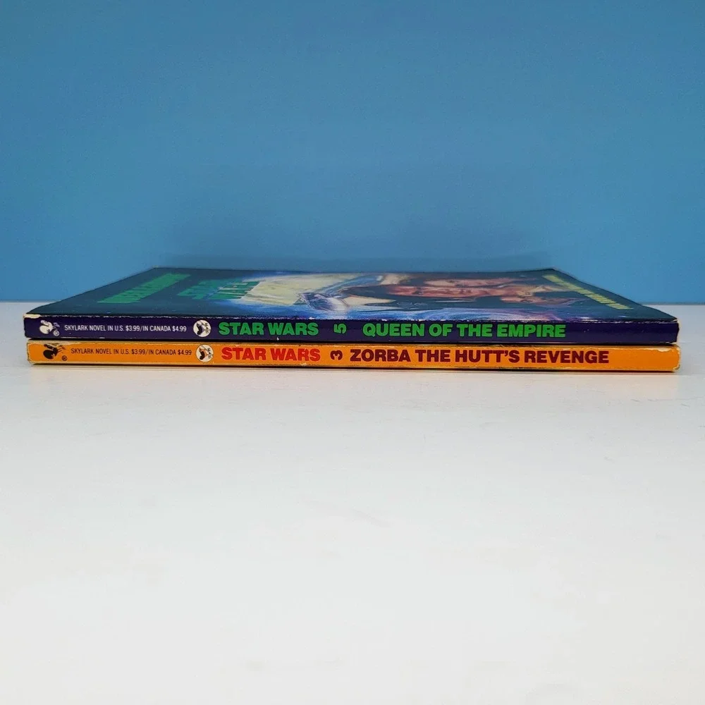 Star Wars Book Lot‎ Zorba The Hutts Revenge & Queen Of The Empire Vintage 1990s